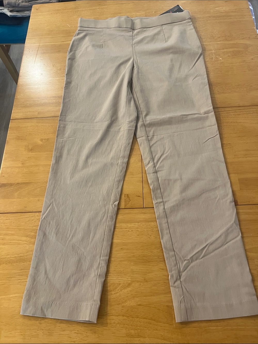 Briggs New York Straight Leg Pants in Taupe Beige